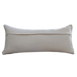 Funda De Almohada ecológica para sala de estar blanca y negra de algodón tejido cuadrado geométrico marroquí bohemio - Product Image 5