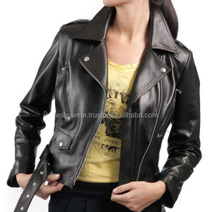 Veste en cuir fantaisie élégante pour femmes Derniers vêtements d'extérieur respirants matelassés pour tenue décontractée - Product Image 5