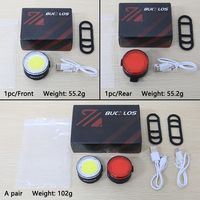 Fahrrad COB LED-Licht Fahrrad Vorder-und Rücklicht USB Wiederauf lad bares Super Bright Mountain Road Fahrrad Vorder-und Rücklicht