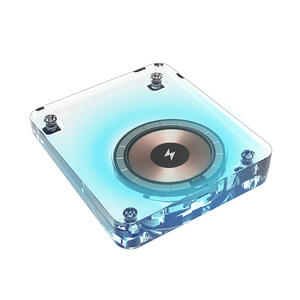 Cargador inalámbrico magnético transparente Estación de carga inalámbrica rápida de 15W con almohadilla de carga rápida de luz nocturna para iPhone - Product Image 2