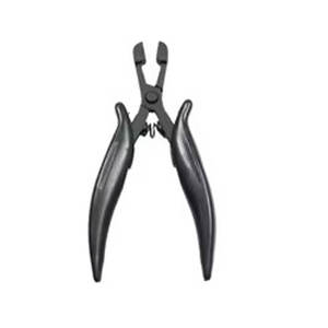 Pince de retrait pour extensions capillaires à kératine, fixation forte, en acier inoxydable de qualité chirurgicale, élimine efficacement les micro-anneaux de kératine, noire - Product Image 2