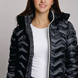 Meilleure vente en gros Veste en duvet Veste matelassée de créateur personnalisée de haute qualité à capuche pour femmes - Product Image 6