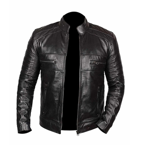 Chaqueta de Cuero Personalizada para Hombre, Estilo Motociclista, Chaqueta de Invierno de Cuero Auténtico Suave con Chaqueta de Cuero de Primera Calidad - Product Image 5