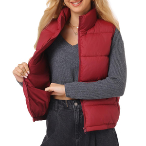 Veste matelassée de qualité supérieure en vente en gros, sans manches, pour femmes, doudounes épaisses, vêtements décontractés, gilet à bulles pour femmes - Product Image 6