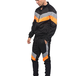 Survêtement d'entraînement streetwear personnalisé pour hommes survêtement à fermeture éclair survêtement à capuche ensembles de jogging survêtement d'entraînement pour hommes vente en gros - Product Image 4