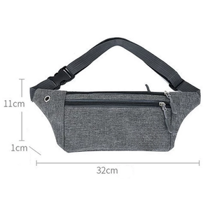 Riñonera Deportiva Unisex de Viaje, con Cinturón Ajustable, Cierre de Cremallera, Logotipo Personalizado, Impermeable, de Poliéster, Diseño Simple, Gran Venta - Product Image 2