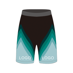 Pantalones cortos con pechera para hombre sublimados personalizados, ropa de ciclismo de nailon transpirable de alta elasticidad, pantalones medios 2024 para montar en bicicleta - Product Image 4