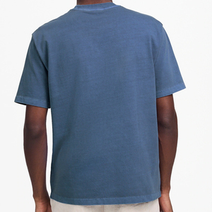 เสื้อยืดเจอร์ซีย์นิตสีน้ำเงินรอยัลทรงบ็อกซี่ฟิตสำหรับผู้ชาย คุณภาพพรีเมียม ระบายอากาศได้ดี ผลิตตามสั่ง สำหรับการส่งออก B2B - Product Image 2