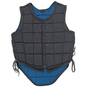 Gilet d'équitation en nylon de haute qualité respirant et réglable pour la sécurité du cavalier avec rembourrage doux - Product Image 1