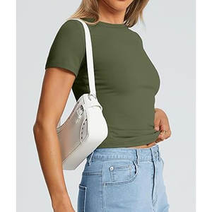 เสื้อยืดออกกำลังกายแขนสั้นสำหรับผู้หญิงเสื้อยืดฟิตเนสเข้ายิม - Product Image 5