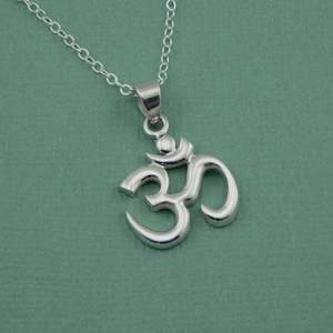 Collier pendentif Om en argent sterling 925 Bijoux hindous spirituels - Product Image 6