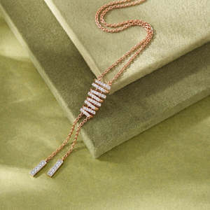 สร้อยคอเพชรโรสโกลด์ Arinya Stratum - Product Image 1