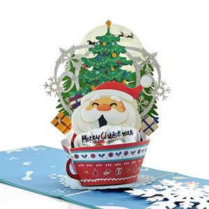 Christmas Greetings Cards 3D Pop up for businesses to give to customers and employees the Best choice to Celebration - Product Image 5