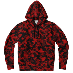 Brand New 2025 High Quality Customized Sublimated Men Camouflage <b>Red</b> Camo Custom Design or Color Polyester Winter Camo <b>Hoodies</b> - Product Image 6