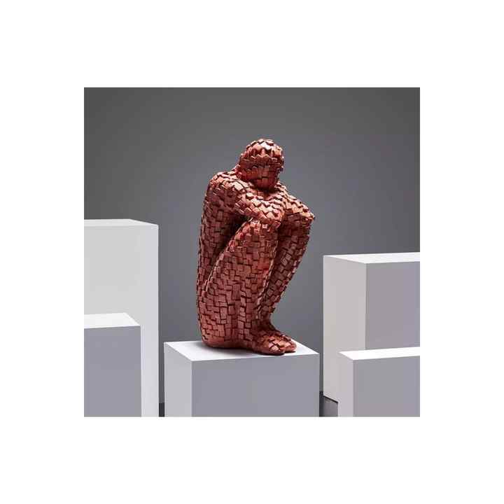 The Thinker Figurine Black