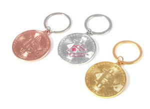 พวงกุญแจโลหะหล่อขึ้นรูปทองเหลืองโบราณทำด้วยมือโลหะออกแบบลายนูนได้ตามต้องการ - Product Image 3