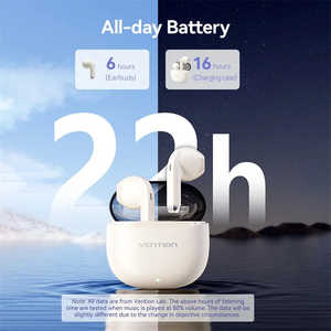 Écouteurs sans fil TWS Vention avec indicateur de batterie LED, étanchéité IPX-4, charge Type-C, codecs AAC/SBC - Product Image 6