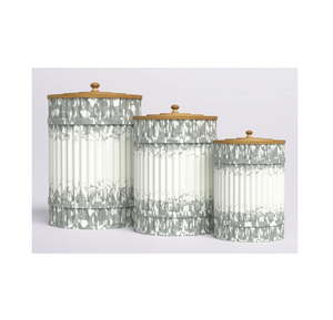 Caja hermética de diseño personalizado con asa de cuero, mayorista y proveedor de recipiente de metal, almacenamiento elegante hecho a mano de calidad superior - Product Image 2