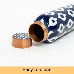 <b>Bottle</b> with Mandala Print Pure <b>Copper</b> Water <b>Bottle</b> 1L Mandala Design Designer <b>Copper</b> <b>Bottle</b> Meena Artwork <b>Copper</b> Ayurvedic - Product Image 6