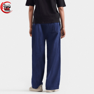 KY Blue Light Wash Plain Straight Leg Denim Pants <b>Women</b> Designer <b>Jeans</b> HIgh Waist <b>Baggy</b> <b>Jeans</b> <b>Women</b> - Product Image 2