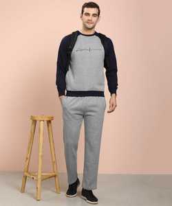 Sudadera con capucha de lana de algodón 100% con estampado de camuflaje y cuadros ecológicos para hombres con cintura elástica - Product Image 1