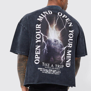 Camisetas de talla grande para hombre, venta de fábrica, de alta calidad 100% de algodón, secado rápido, antiarrugas, transpirables, personalizables - Product Image 4