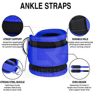 Sangles de cheville confortables en néoprène sur mesure pour l'entraînement des jambes Protection sportive Entraînement physique - Product Image 4