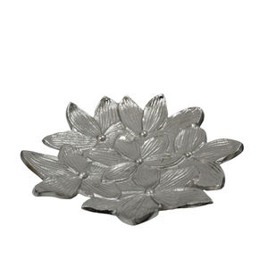 Juego de 2 bandejas redondas decorativas, bandeja grande de hierro, color blanco, aspecto moderno, mayorista de fábrica hecho a mano, bandeja para servir alimentos - Product Image 5