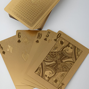 Cartes à jouer élégantes personnalisées en or de luxe avec boîte de qualité supérieure Conceptions personnalisées de qualité supérieure pour cadeaux et objets de collection - Product Image 5