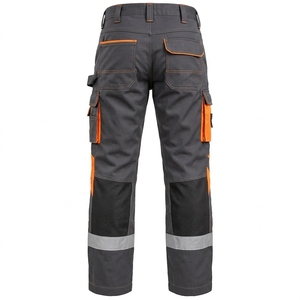 High Visibility <b>Men</b> Safety Pant Reflective <b>Work</b> <b>Trousers</b> Breathable Fabric Durable Construction Comfortable Fit Safety Apparel - Product Image 2