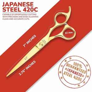 Tijeras de manicura antideslizantes Sharp 440C para corte de cabello y arte de uñas para principiantes y estilistas - Product Image 2