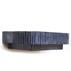 Lavabo rectangulaire en marbre noir de très haute qualité avec design brillant pour armoire de salle de bain et hôtel - Product Image 3