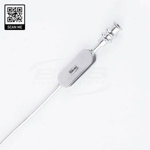 Tube d'aspiration malléable FESS, instruments chirurgicaux ORL, canule d'aspiration des sinus en acier inoxydable avec embout olive et contrôle par le doigt - Product Image 5