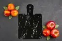 Élégante planche à découper en bois de marbre noir avec design floral doré Plateau de cuisine de luxe pour couper servir la pâtisserie Décoration intérieure - Product Image 3