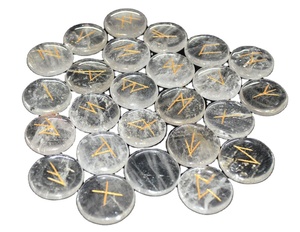 ชุดแผ่นหินควอตซ์คริสตัลอาเกตธรรมชาติหินบำบัดชุดหินจักระแกะสลักสไตล์ฮวงจุ้ย - Product Image 1