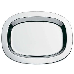 Bandeja de Servicio Decorativa de Acero Inoxidable Hecha a Mano con Diseño Único, de Grado Comercial, con Opciones Personalizables para Hoteles y Cafeterías - Product Image 1