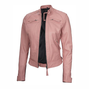 แจ็กเก็ตหนังแขนยาวกันลมสำหรับสตรีทแวร์วัสดุผ้าใบระบายอากาศสวมใส่สบายดีไซน์ไม่เหมือนใคร - Product Image 4