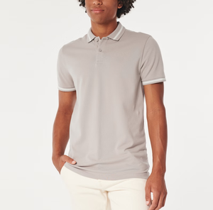 Chemise polo décontractée à manches courtes et col pour homme, à séchage rapide, pour le golf - Product Image 1