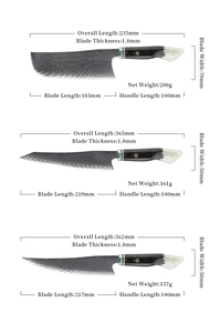 Couteau de chef japonais personnalisé en acier Damas couteau de cuisine durable OEM de haute qualité vente en gros - Product Image 2