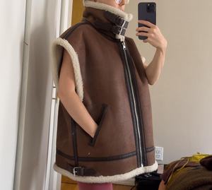 2025 recién llegado Chaleco de motorista de cuero de diferentes colores para hombres con tamaño personalizado y chaleco de cuero de vaca genuino 100% - Product Image 3