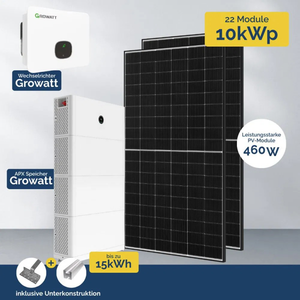 Impianto fotovoltaico da 10 kWp con inverter ibrido Growatt e accumulo solare APX HV – Regno Unito - Product Image 2