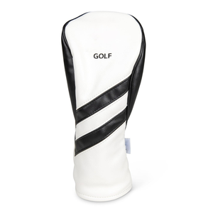 Lot de 3 housses de golf élégantes personnalisées en cuir PU pour hommes Design classique à rayures noires, rouges, vertes et blanches - Product Image 3