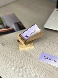 Natural Grain Wooden Card Holder Wallet Lightweight Slim Wood Case for Bank Cards & Business Cards - Product Image 5