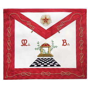 BLEU ARGENT <b>Top</b> Quality Masonic REGALIA Unique <b>Silver</b> Embroidery Regalia Master Masonic Apron - Product Image 3