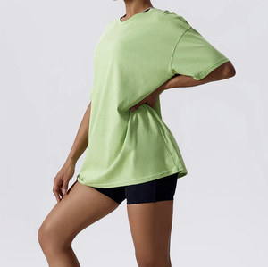 T-shirt en coton tricoté respirant pour homme, coupe ample et décontractée, idéal pour l'été et le sport, vêtement d'extérieur à coupe régulière - Product Image 6