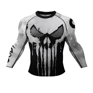 Diseño único de sublimación, capa Base impresa, ropa de entrenamiento de gimnasio, camisas de compresión para hombres, MMA Jiu Jitsu Rash Guards para adultos - Product Image 5