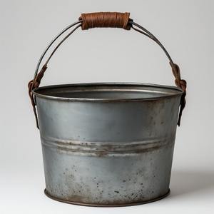 Maceta de cuero galvanizado hecha a mano con superficie de pátina texturizada Trabajo hecho a mano artesanal que ofrece acento estacional decorativo - Product Image 6