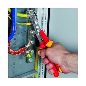 คีมปั๊มน้ำแบบปากจระเข้ของ Knipex ชุบโครเมียม พร้อมด้ามจับฉนวนหลายชั้นผ่านการทดสอบ VDE - Product Image 2