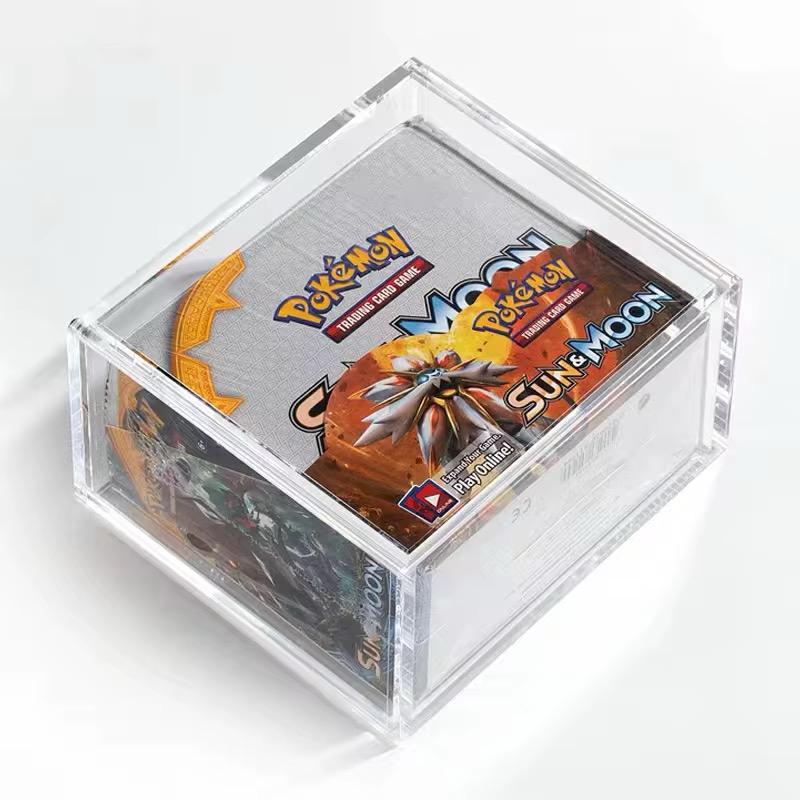 New Design Modern Chrome Finish for Clear Acrylic Booster Box Protector Limited Edition Poke Center Kanazawa Special Display New Design Modern Chrome Finish for Clear Acrylic Booster Box Protector Limited Edition Poke Center Kanazawa Special Display