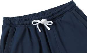 2024 hombres Casual sólido 100% algodón Jersey cordón pantalones cortos de alta calidad transpirable gimnasio playa correr pantalones cortos superventas al por mayor - Product Image 4